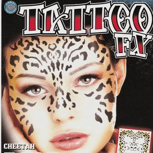 Facial tattoo partial Cheetah face